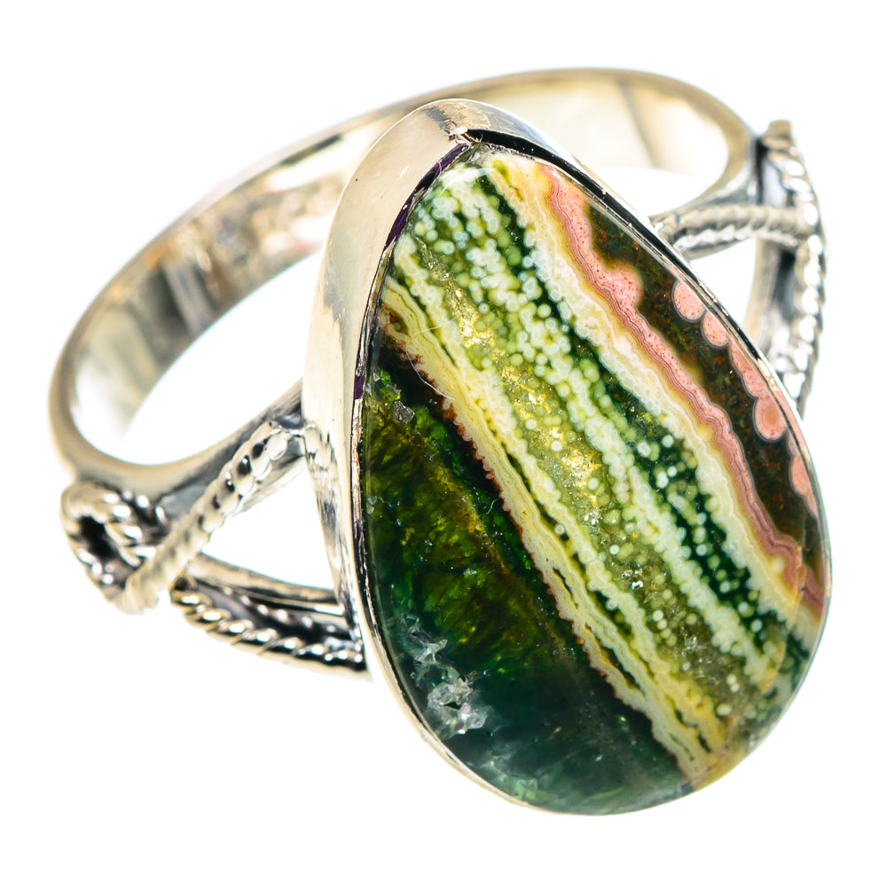 Ocean Jasper Rings handcrafted by Anasilvercos - RING92494