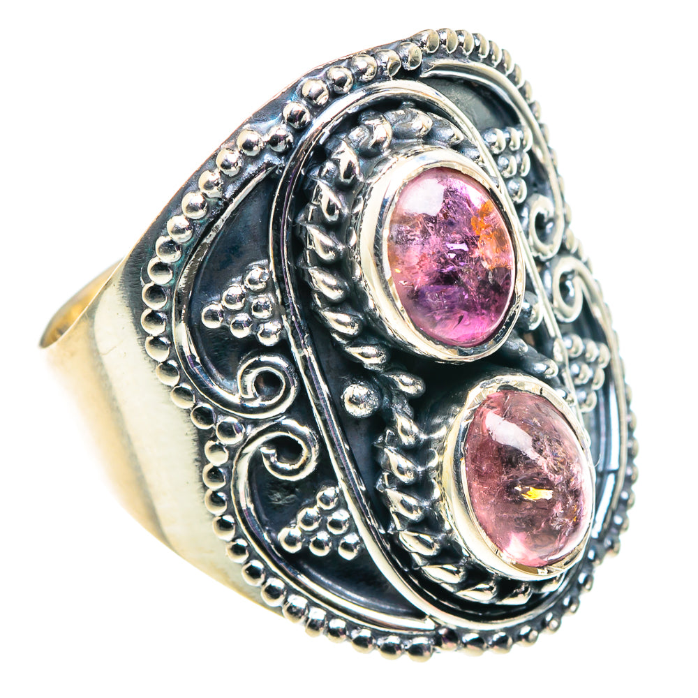 Pink Tourmaline Rings handcrafted by Anasilvercos - RING92527
