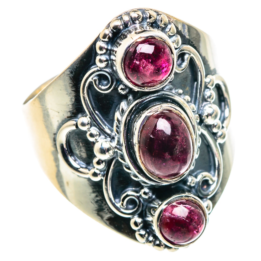 Pink Tourmaline Rings handcrafted by Anasilvercos - RING92540