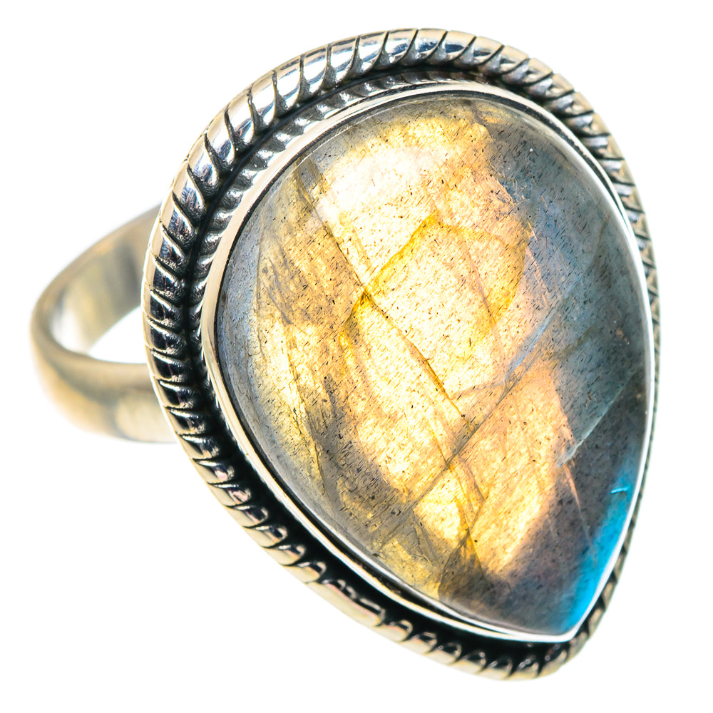 Labradorite Rings handcrafted by Anasilvercos - RING92545