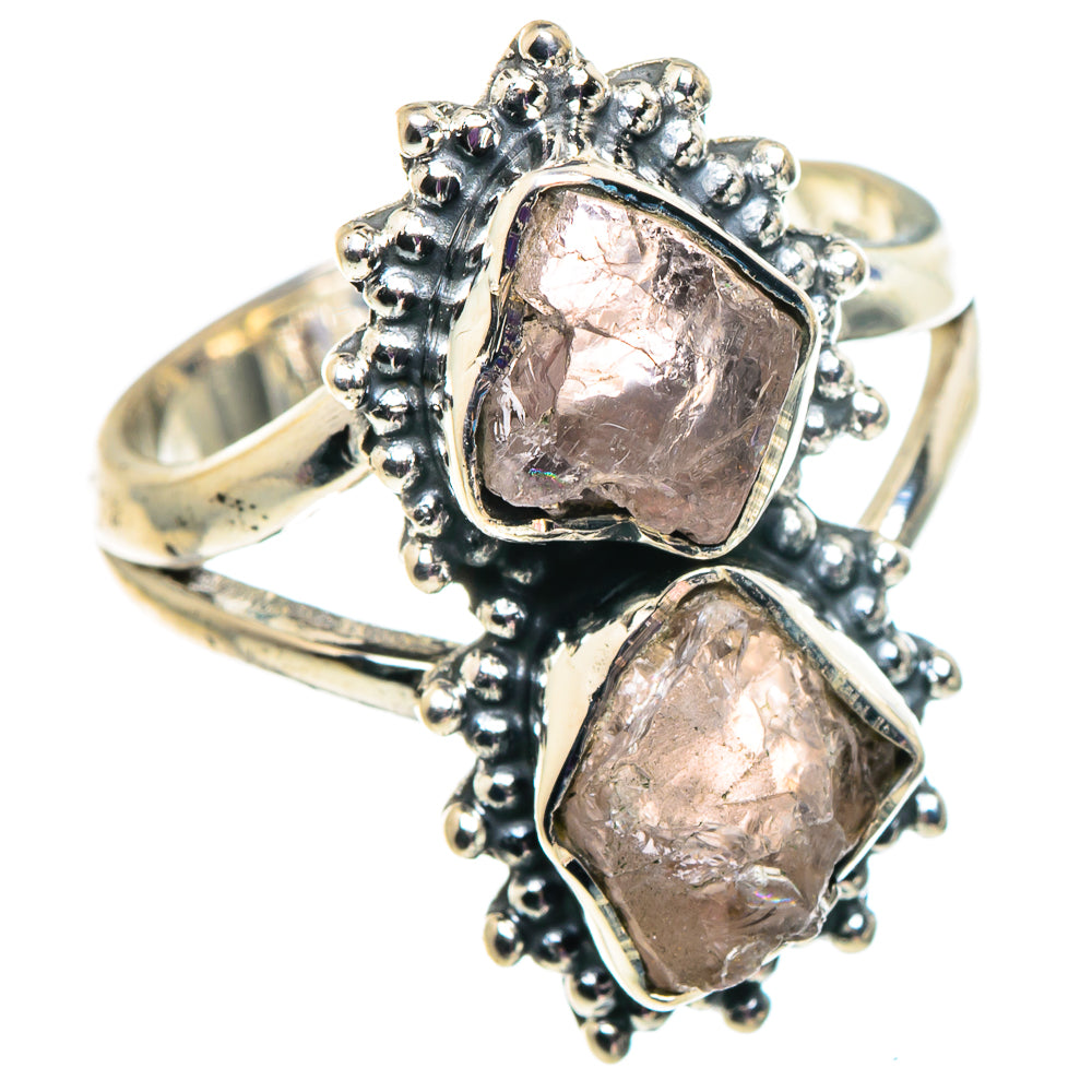Rose Quartz Rings handcrafted by Anasilvercos - RING92563