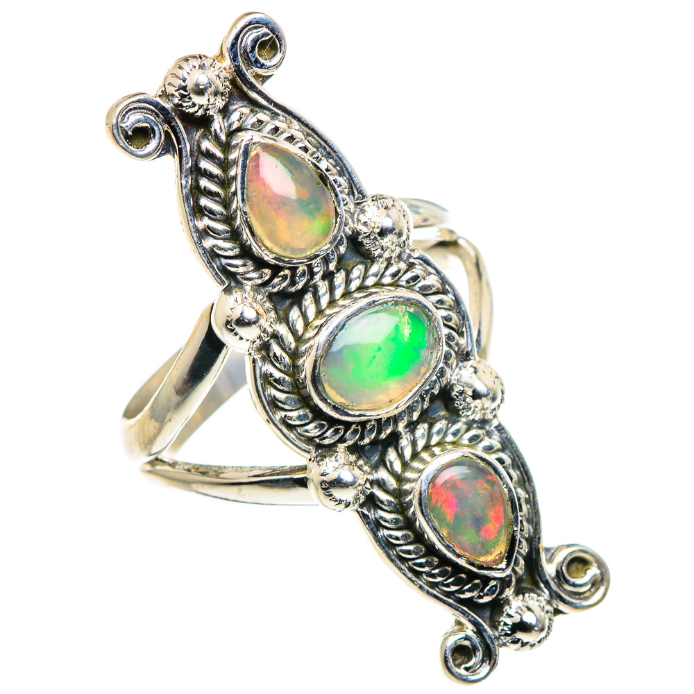 Ethiopian Opal Rings handcrafted by Anasilvercos - RING92583