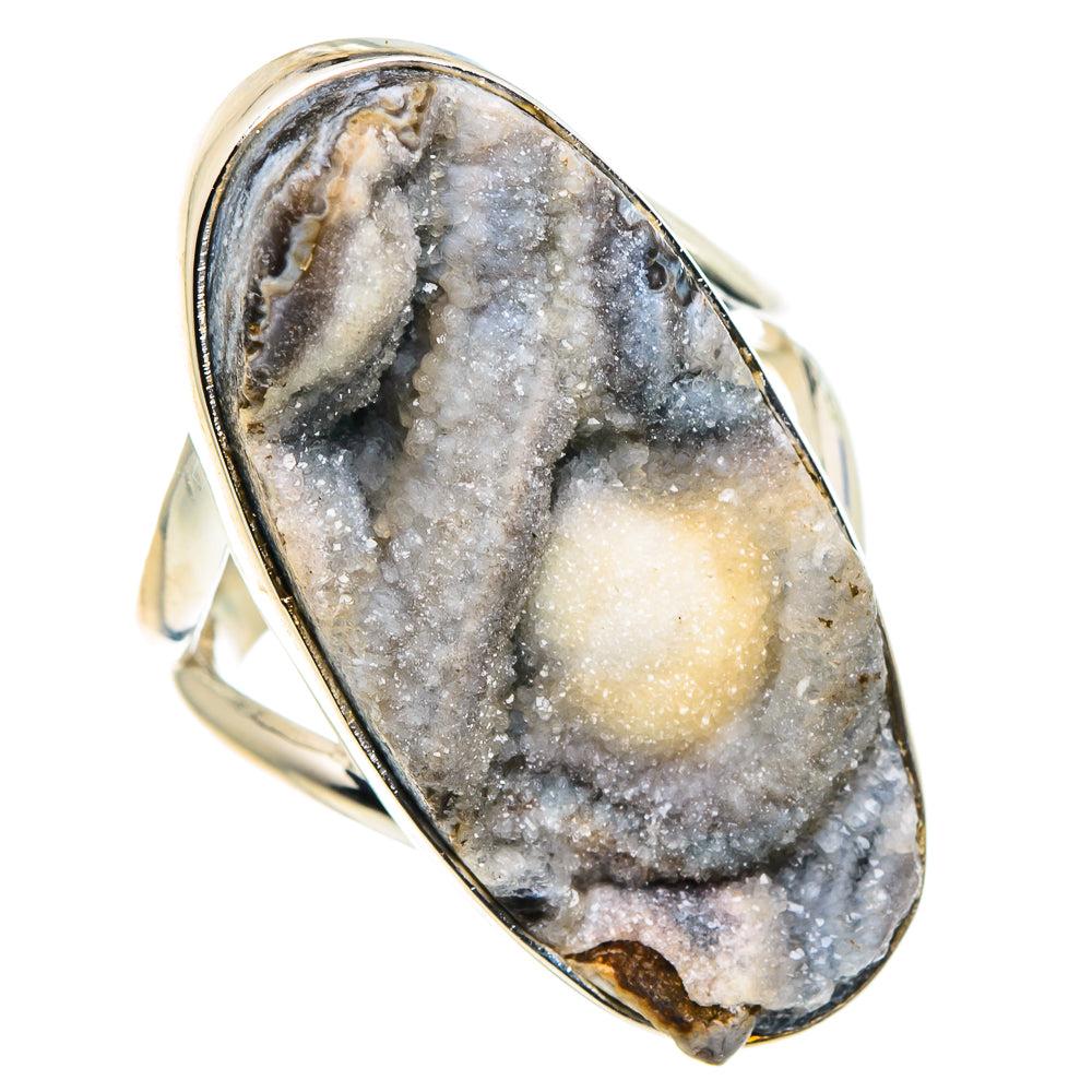 Desert Druzy Rings handcrafted by Anasilvercos - RING92585