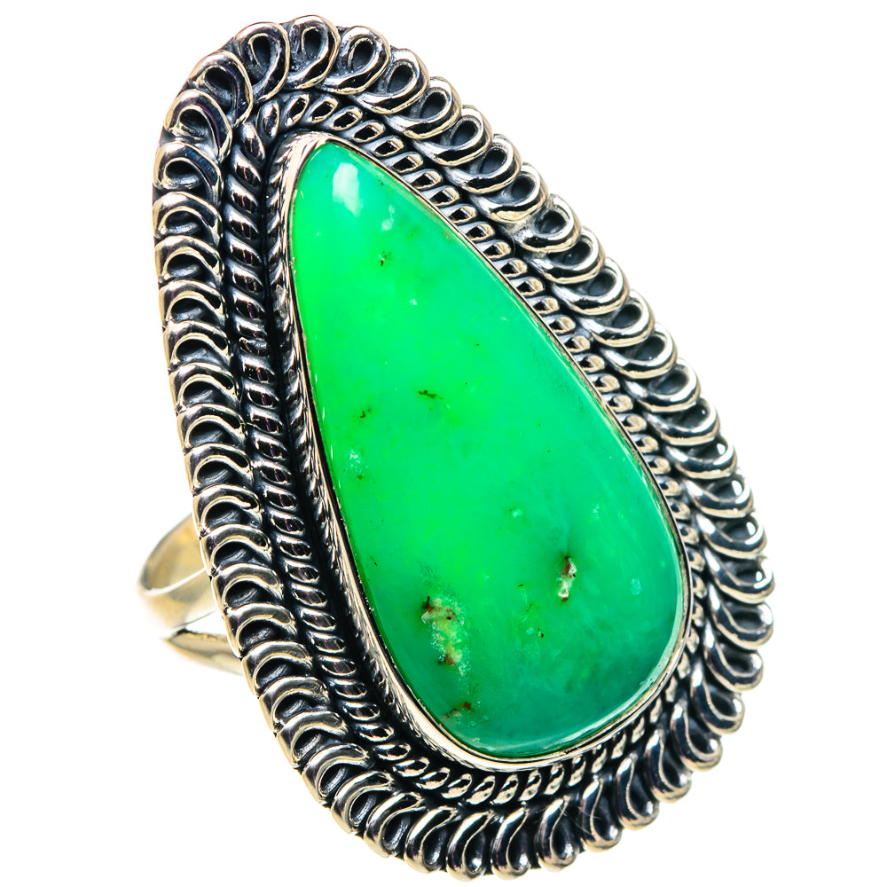 Chrysoprase Rings handcrafted by Anasilvercos - RING92596