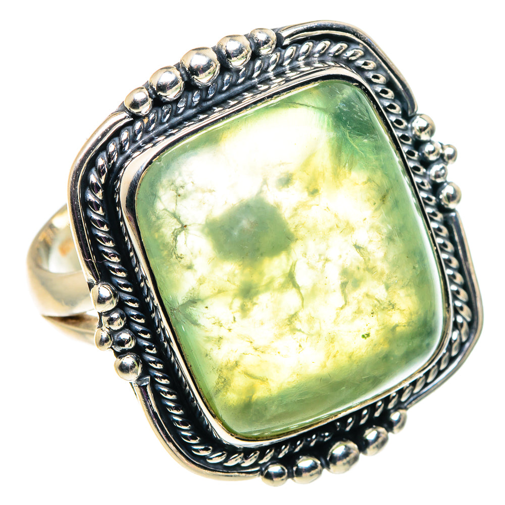 Prehnite Rings handcrafted by Anasilvercos - RING92597