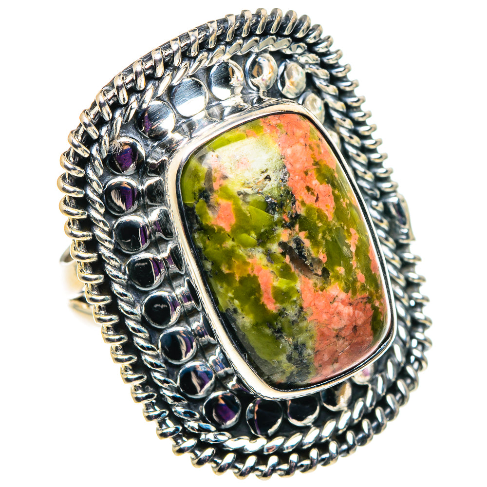 Unakite Rings handcrafted by Anasilvercos - RING92599