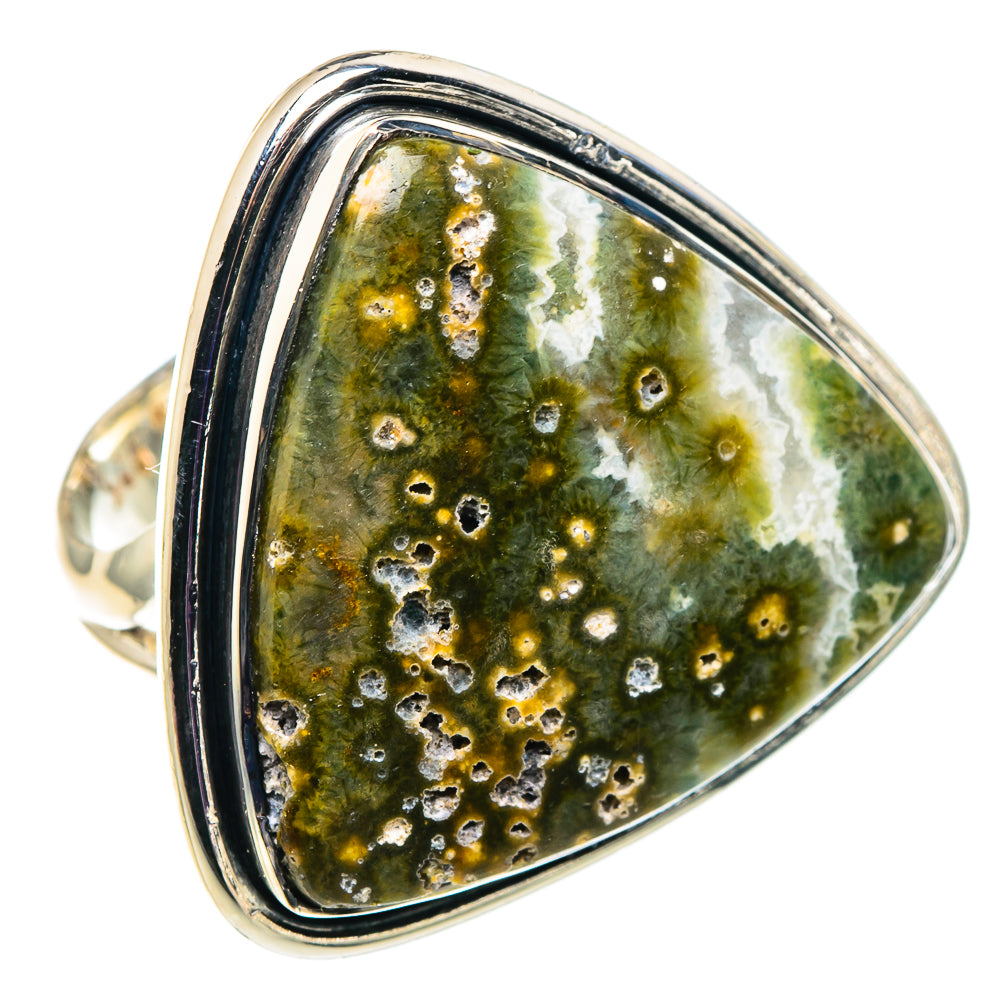 Ocean Jasper Rings handcrafted by Anasilvercos - RING92600