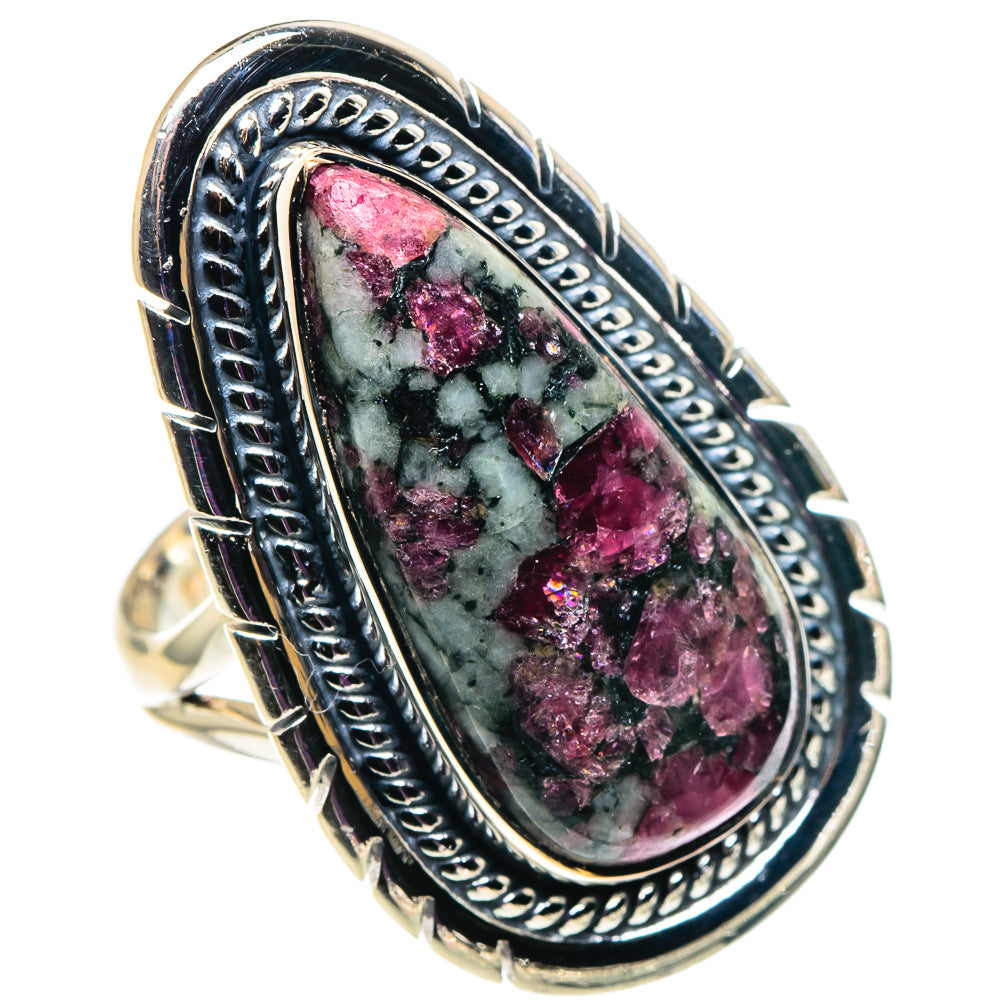 Russian Eudialyte Rings handcrafted by Anasilvercos - RING92608