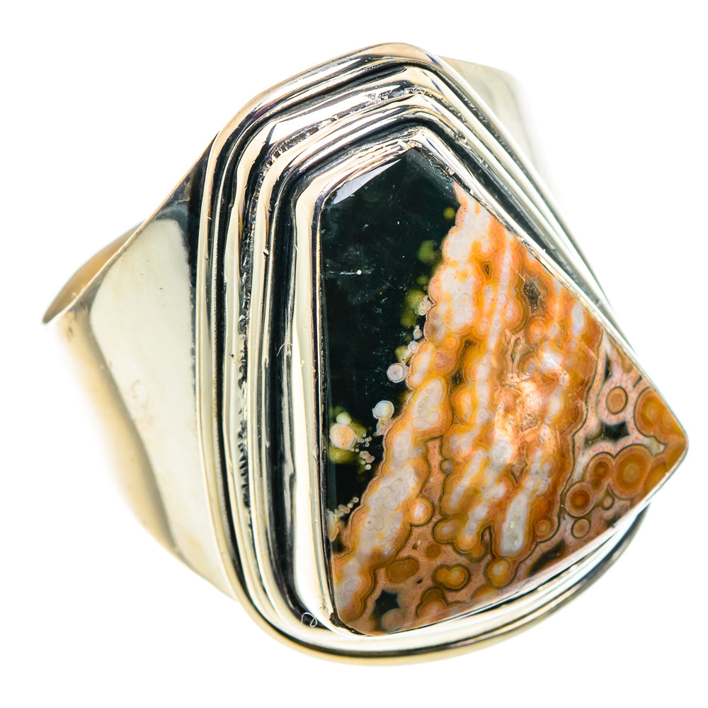 Ocean Jasper Rings handcrafted by Anasilvercos - RING92619