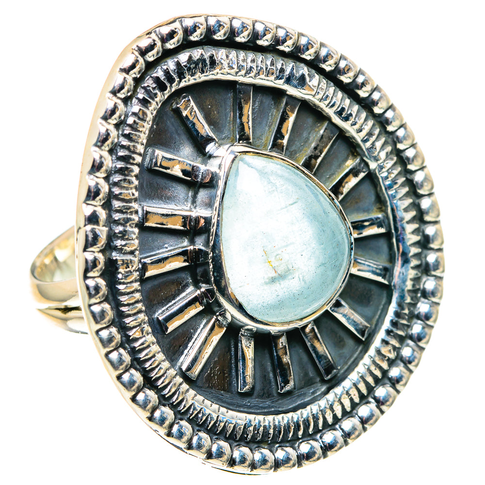 Aquamarine Rings handcrafted by Anasilvercos - RING92621