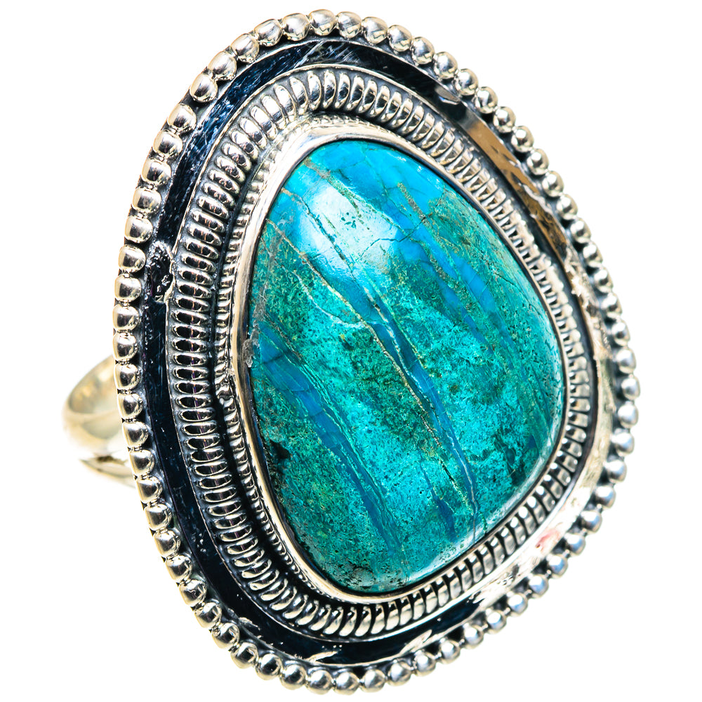 Chrysocolla Rings handcrafted by Anasilvercos - RING92625