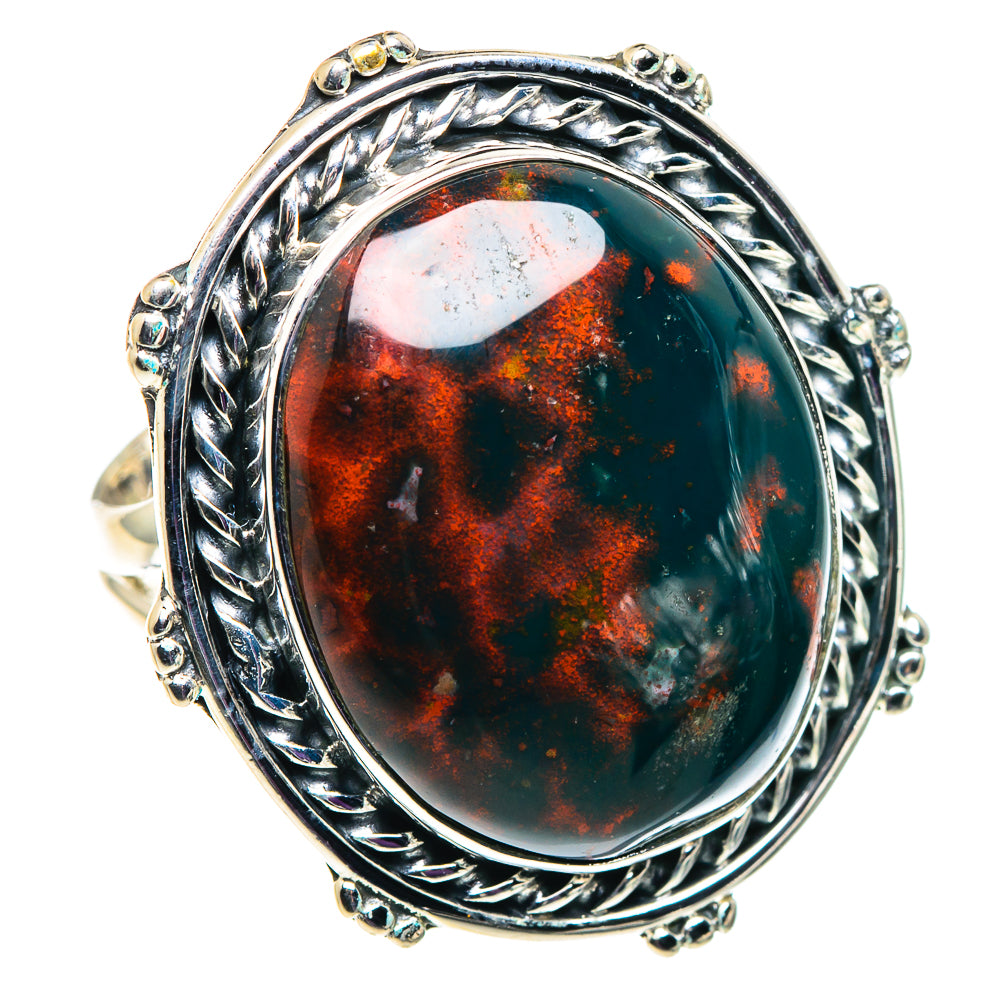 Bloodstone Rings handcrafted by Anasilvercos - RING92629