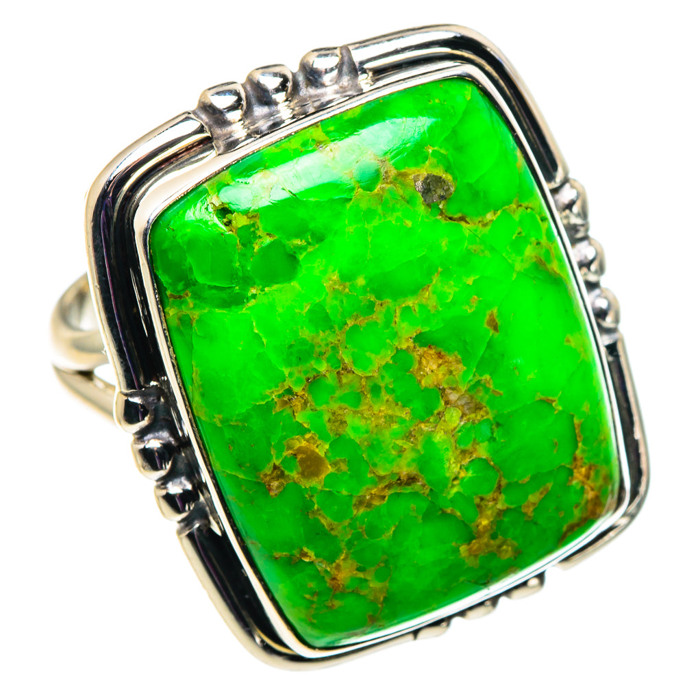 Gaspeite Rings handcrafted by Anasilvercos - RING92630