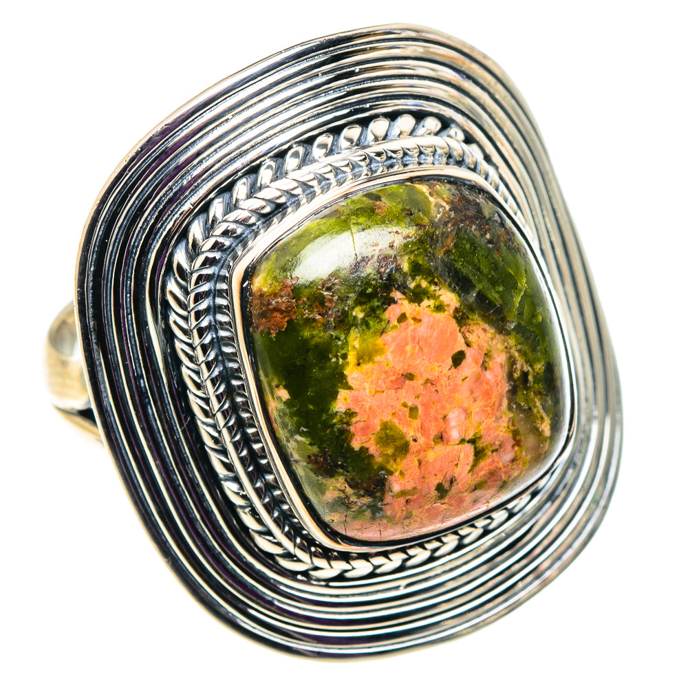 Unakite Rings handcrafted by Anasilvercos - RING92632 - Photo 2