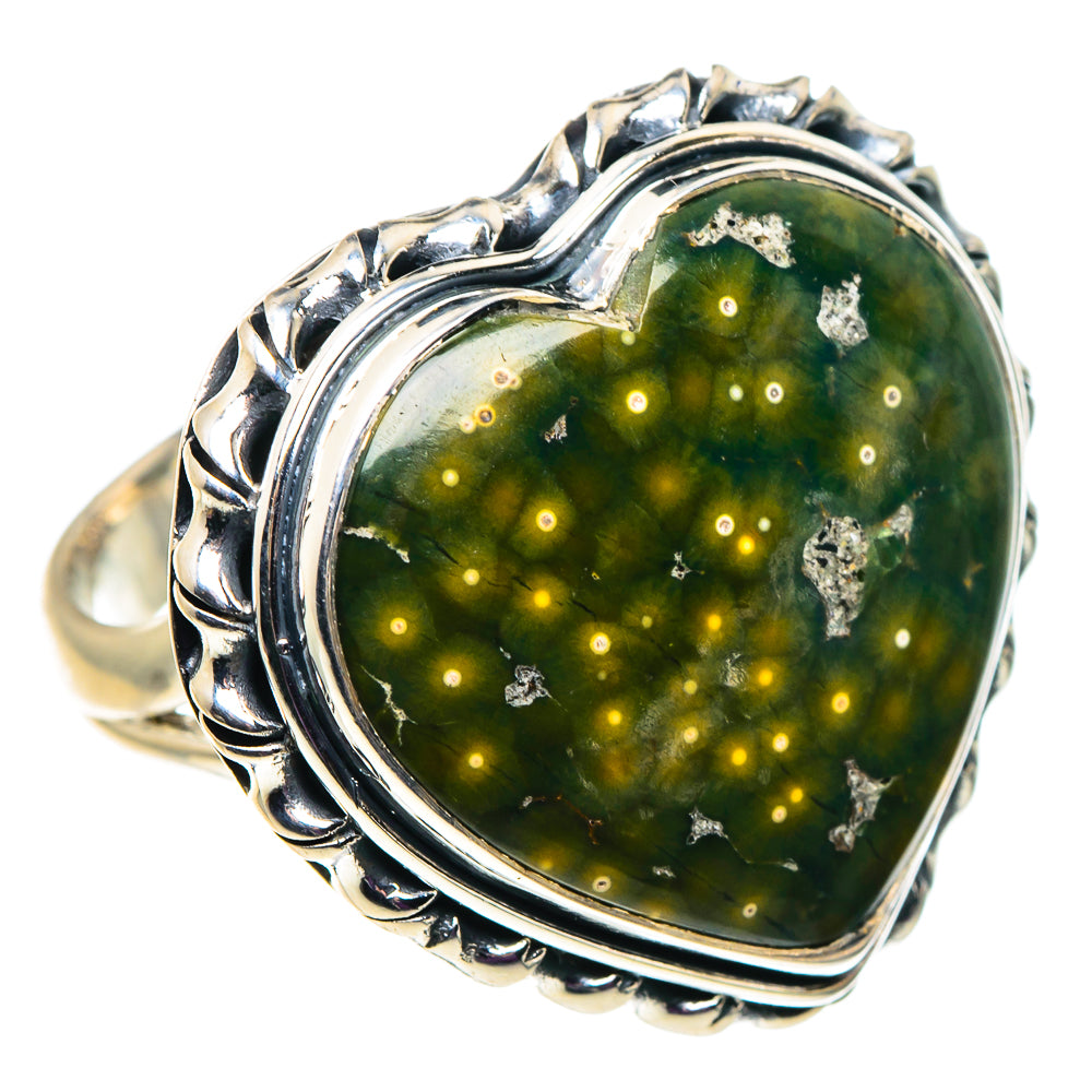 Ocean Jasper Rings handcrafted by Anasilvercos - RING92633