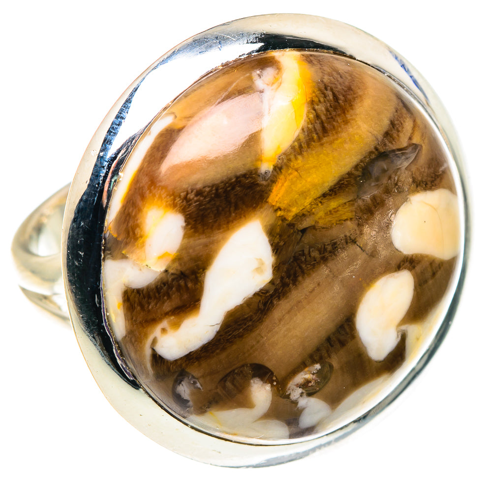 Peanut Wood Jasper Rings handcrafted by Anasilvercos - RING92638