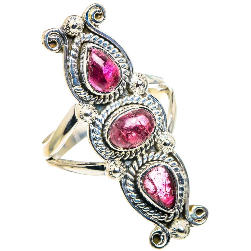 Pink Tourmaline Rings handcrafted by Anasilvercos - RING92642