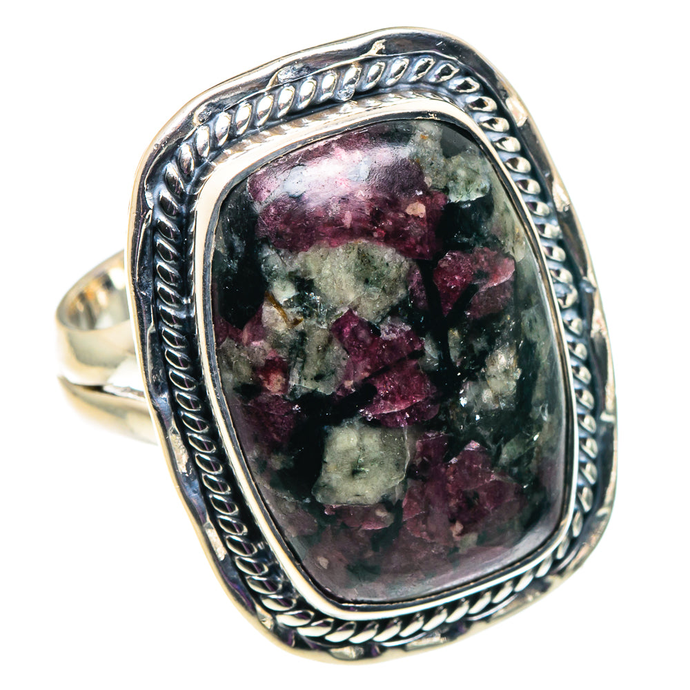 Russian Eudialyte Rings handcrafted by Anasilvercos - RING92644