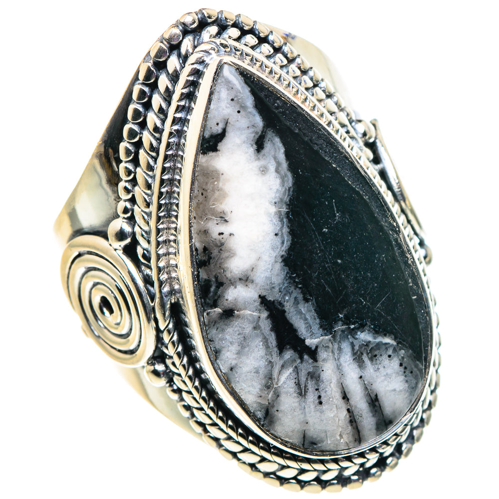 Chrysanthemum Stone Rings handcrafted by Anasilvercos - RING92650