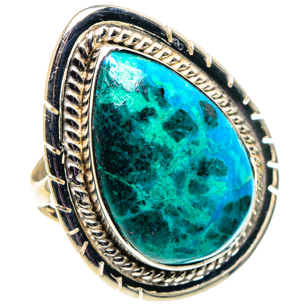 Chrysocolla Rings handcrafted by Anasilvercos - RING92653