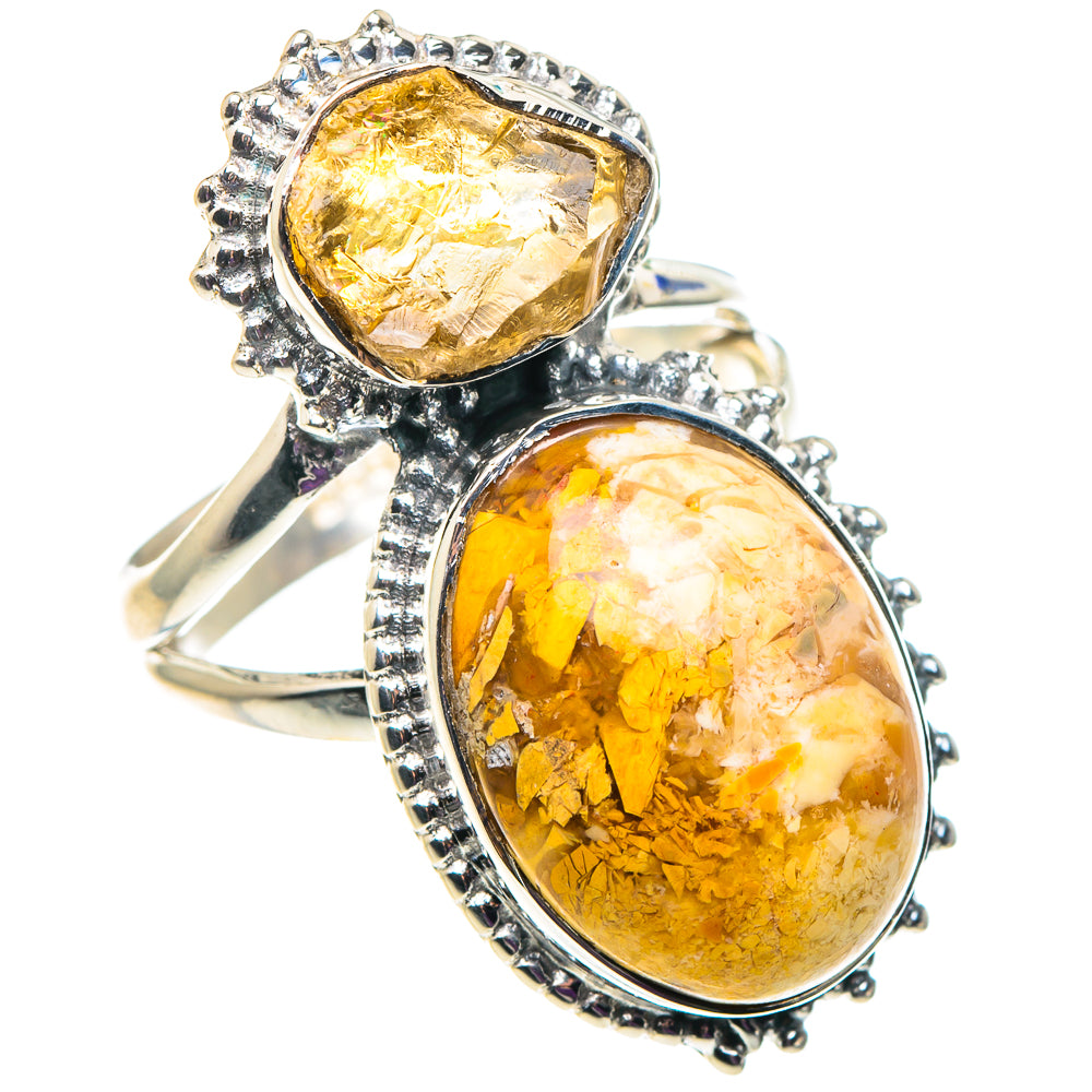 Brecciated Mookaite Rings handcrafted by Anasilvercos - RING92674