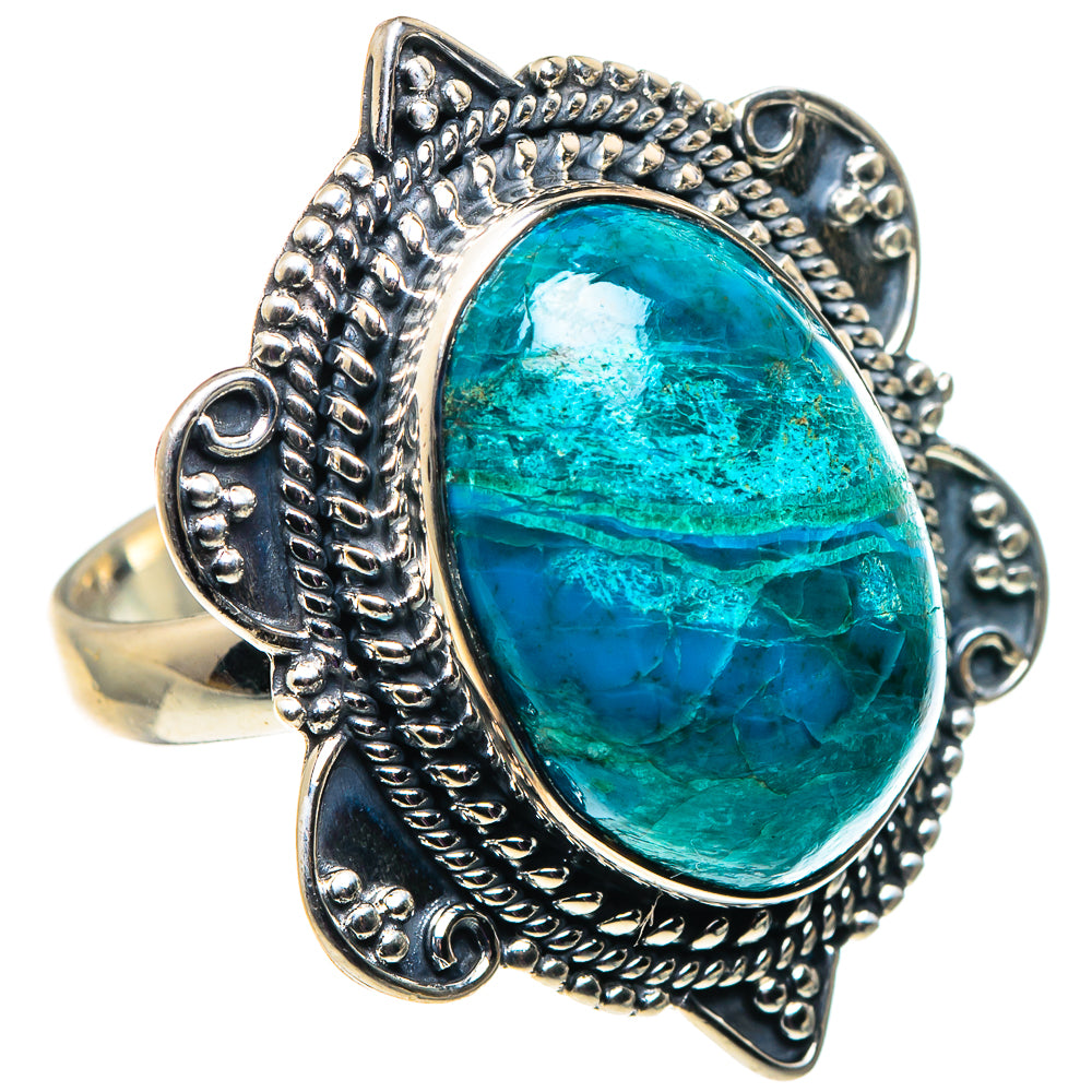 Chrysocolla Rings handcrafted by Anasilvercos - RING92695