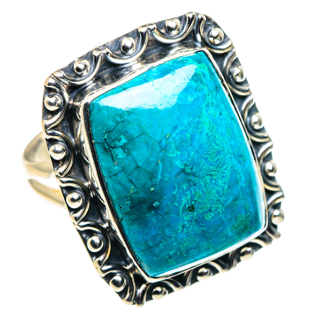 Chrysocolla Rings handcrafted by Anasilvercos - RING92698