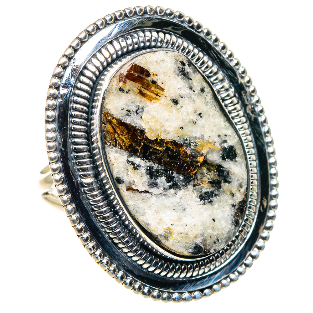 Astrophyllite Rings handcrafted by Anasilvercos - RING92703 - Photo 2