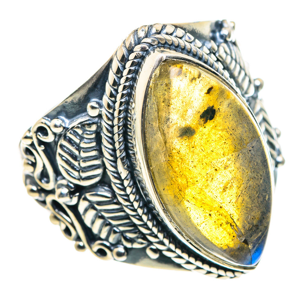 Labradorite Rings handcrafted by Anasilvercos - RING92719