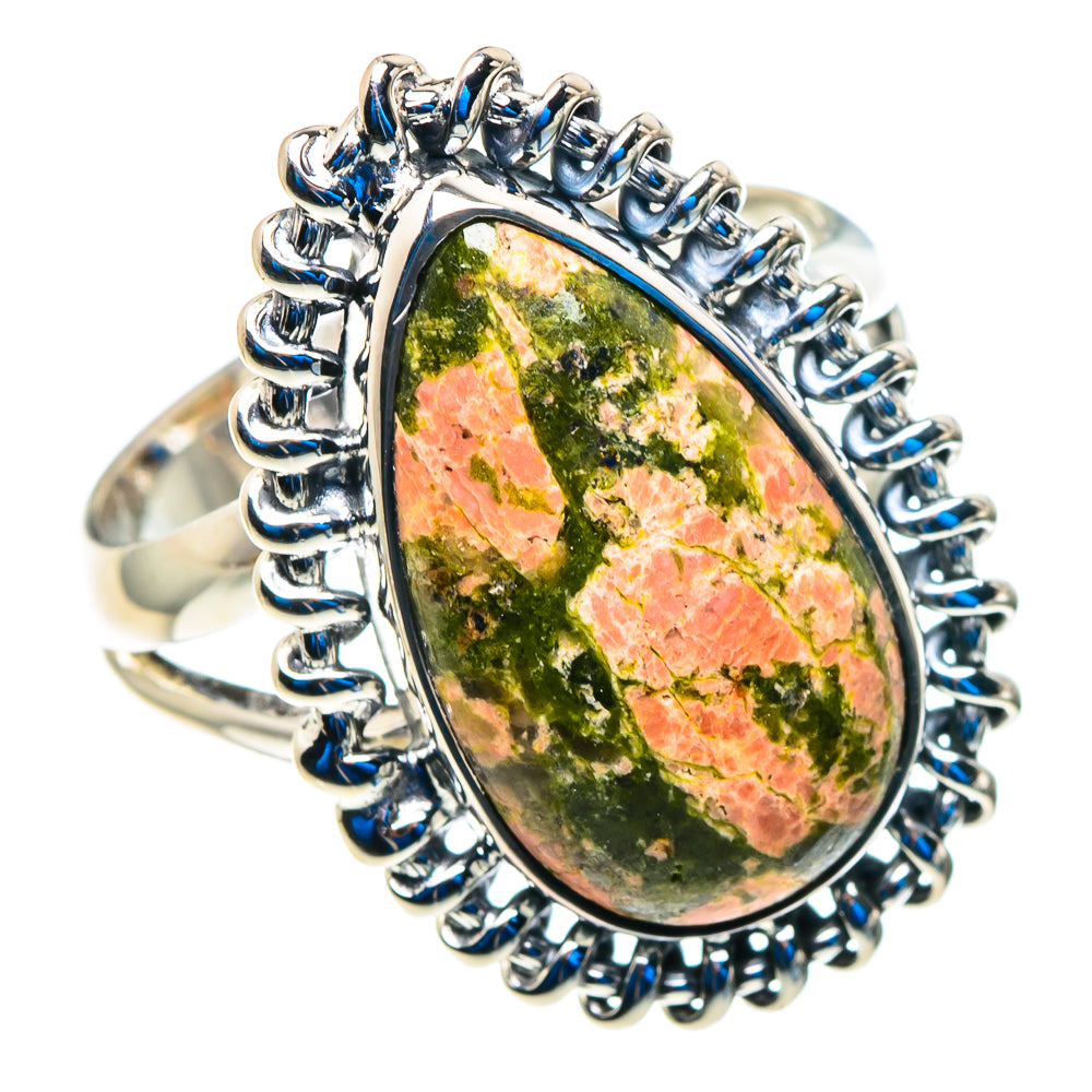 Unakite Rings handcrafted by Anasilvercos - RING92742 - Photo 2
