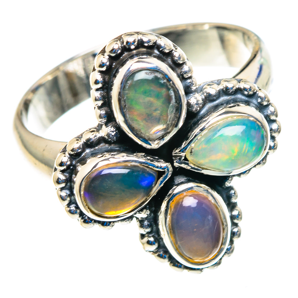 Ethiopian Opal Rings handcrafted by Anasilvercos - RING92744