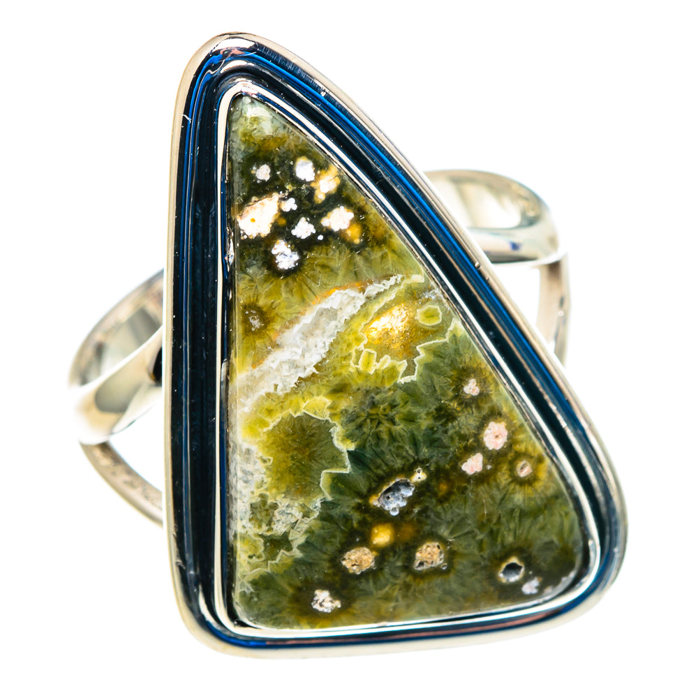Ocean Jasper Rings handcrafted by Anasilvercos - RING92750