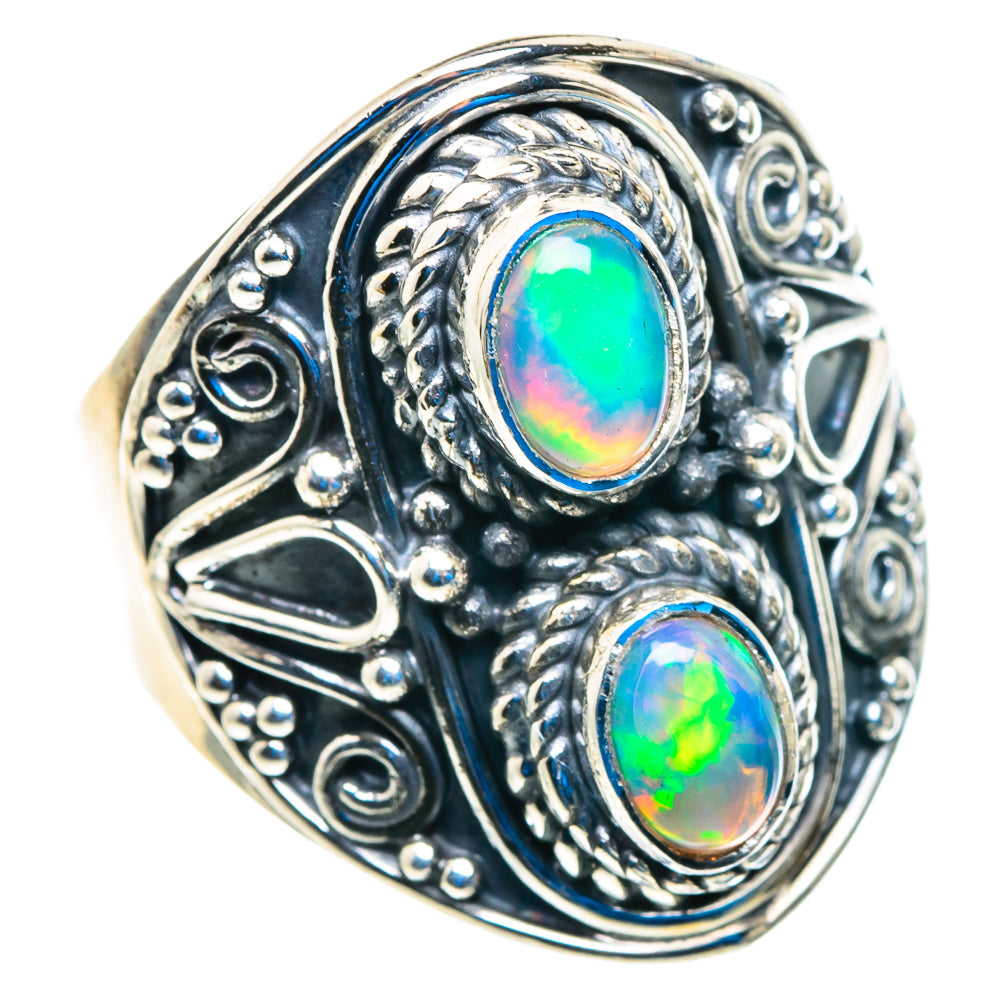 Ethiopian Opal Rings handcrafted by Anasilvercos - RING92766