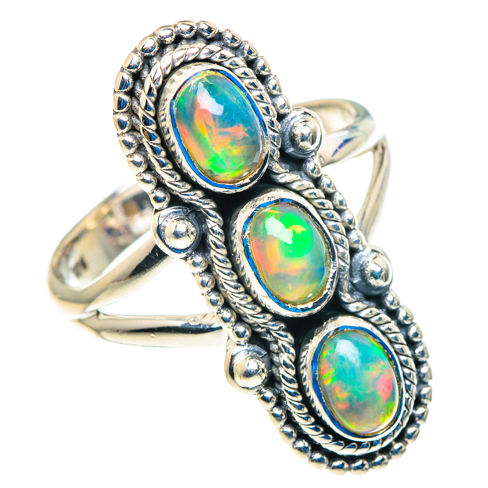 Ethiopian Opal Rings handcrafted by Anasilvercos - RING92767