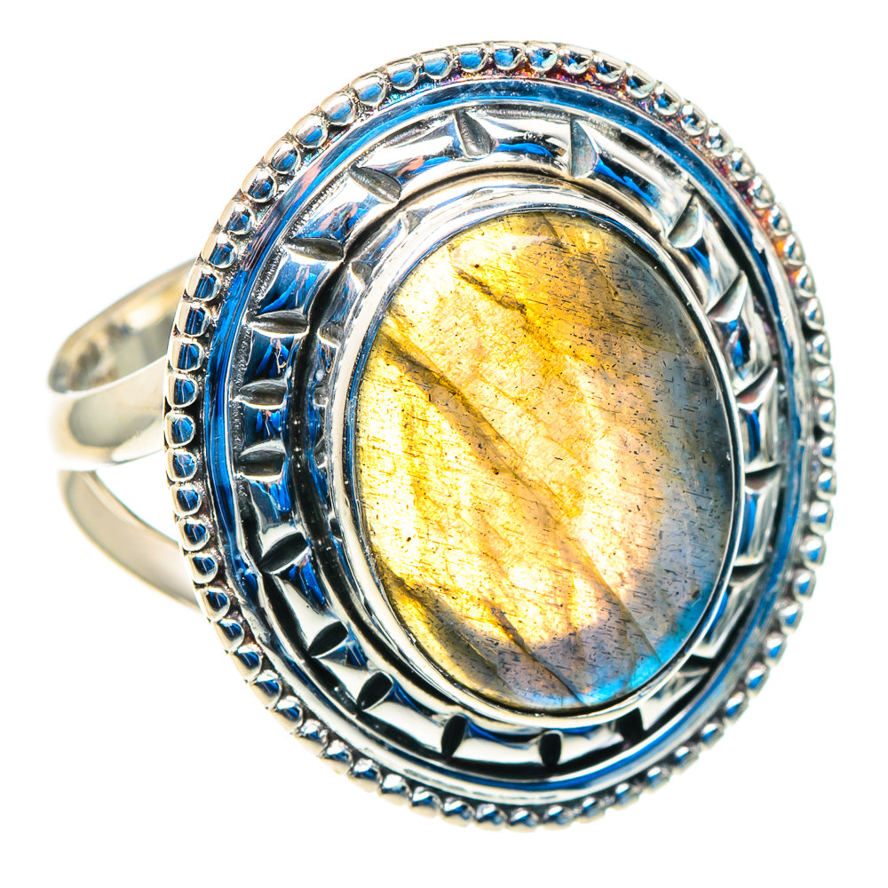 Labradorite Rings handcrafted by Anasilvercos - RING92772