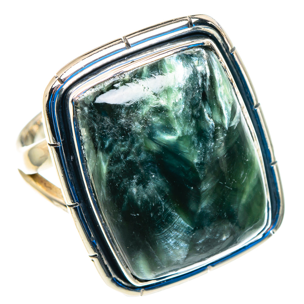 Seraphinite Rings handcrafted by Anasilvercos - RING92774