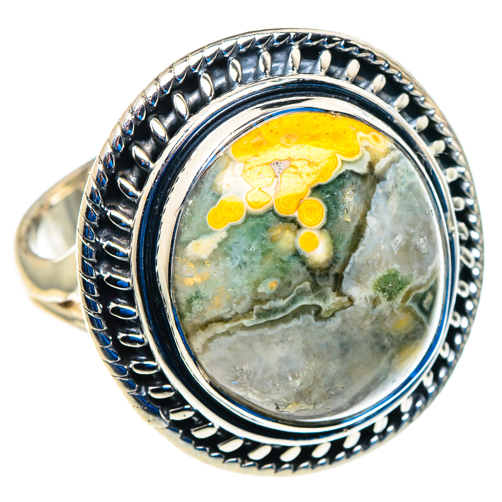 Ocean Jasper Rings handcrafted by Anasilvercos - RING92775