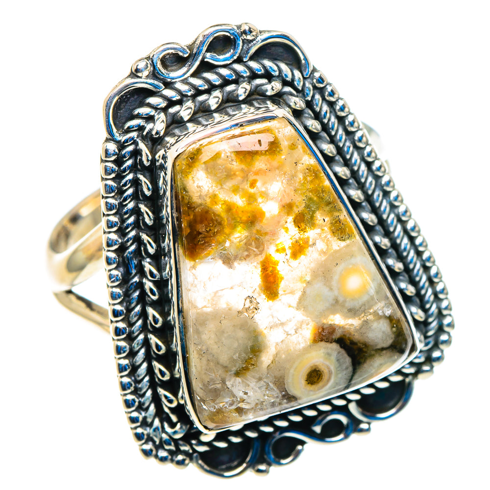Ocean Jasper Rings handcrafted by Anasilvercos - RING92776 - Photo 2