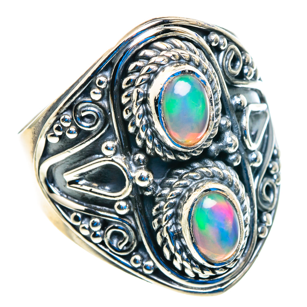 Ethiopian Opal Rings handcrafted by Anasilvercos - RING92787