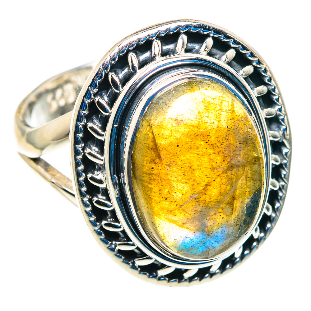 Labradorite Rings handcrafted by Anasilvercos - RING92789