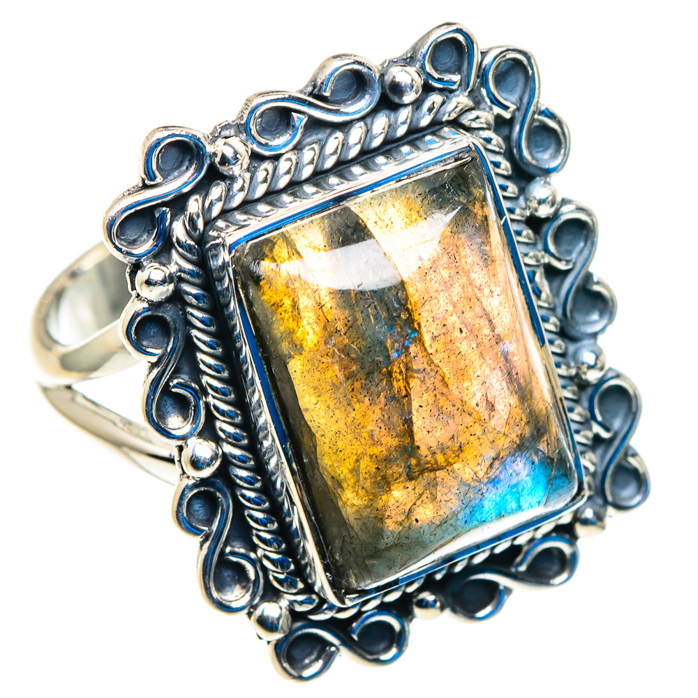 Labradorite Rings handcrafted by Anasilvercos - RING92790