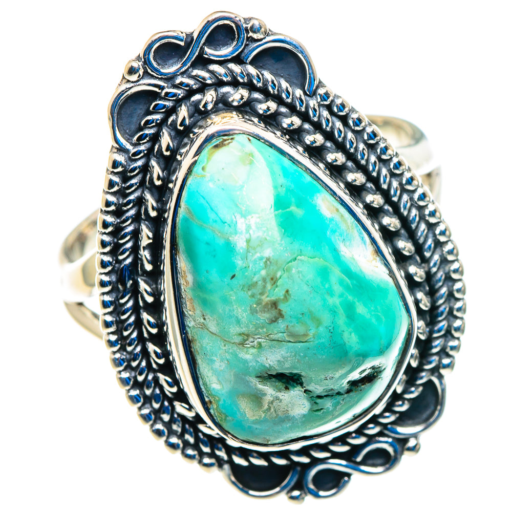 Tibetan Turquoise Rings handcrafted by Anasilvercos - RING92791