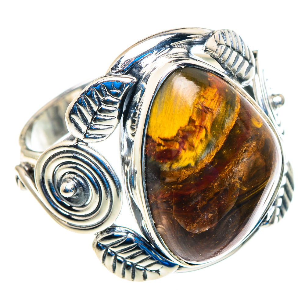 Golden Pietersite Rings handcrafted by Anasilvercos - RING92794