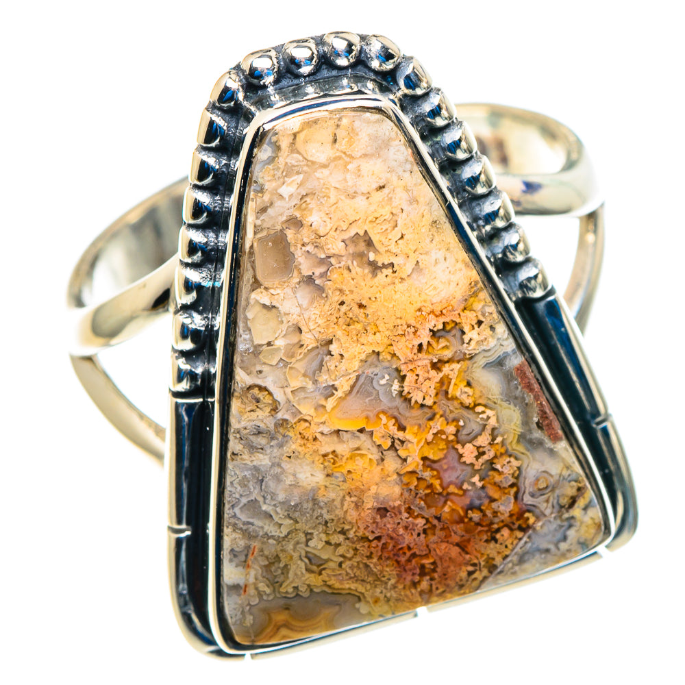 Laguna Lace Agate Rings handcrafted by Anasilvercos - RING92809