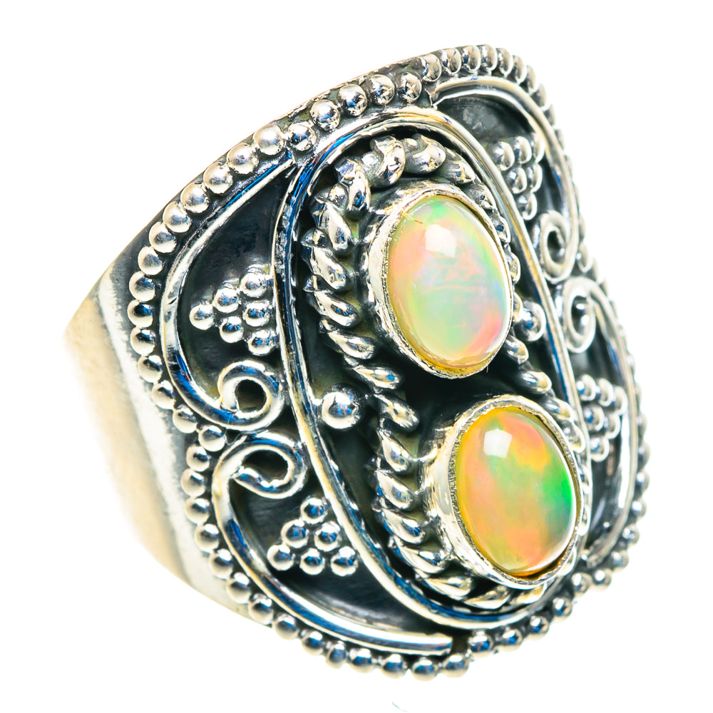 Ethiopian Opal Rings handcrafted by Anasilvercos - RING92818