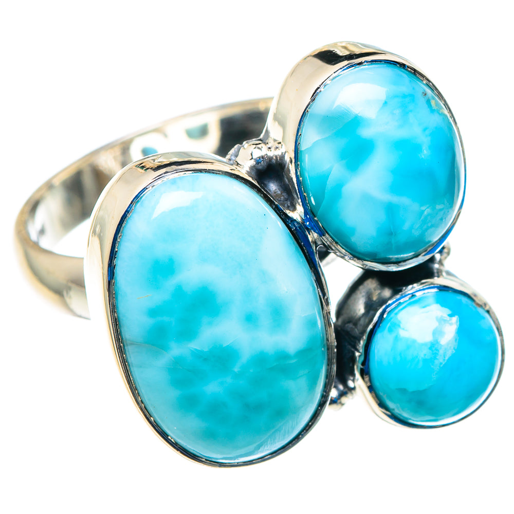 Larimar Rings handcrafted by Anasilvercos - RING92829