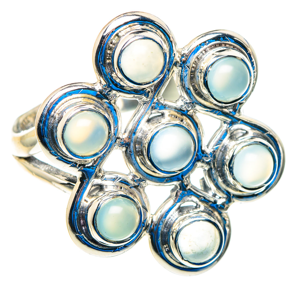 Aqua Chalcedony Rings handcrafted by Anasilvercos - RING92832