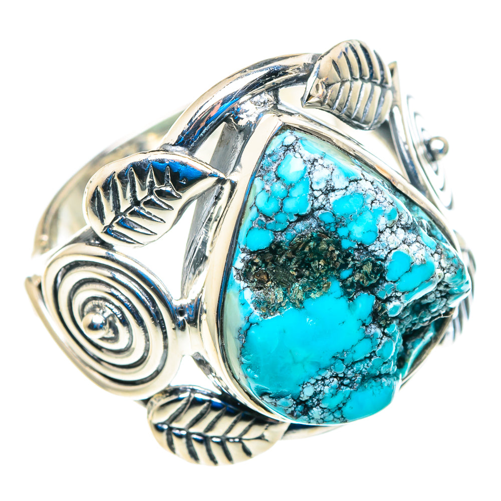 Tibetan Turquoise Rings handcrafted by Anasilvercos - RING92845