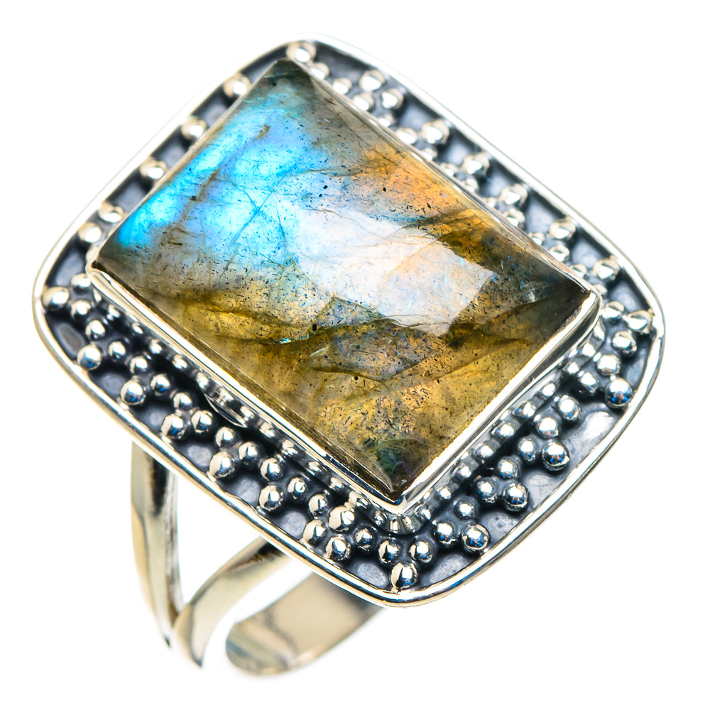 Labradorite Rings handcrafted by Anasilvercos - RING92849
