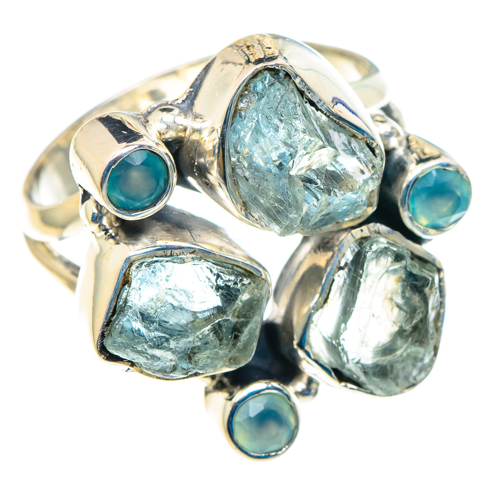 Aquamarine Rings handcrafted by Anasilvercos - RING92858